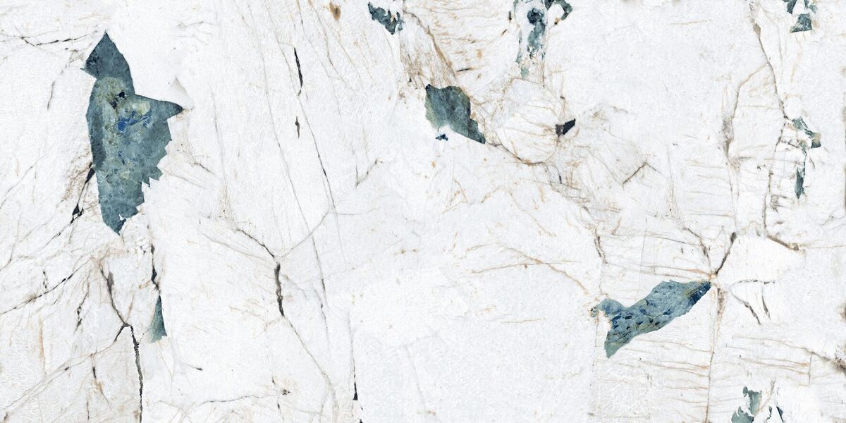 Crackstone Aqua Керамогранит бирюзовый 60х120 лаппатированный шайн