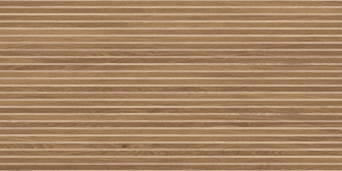 Wood Canarium Almond Stripes Керамогранит тёмно-бежевый 60х120 матовый карвинг