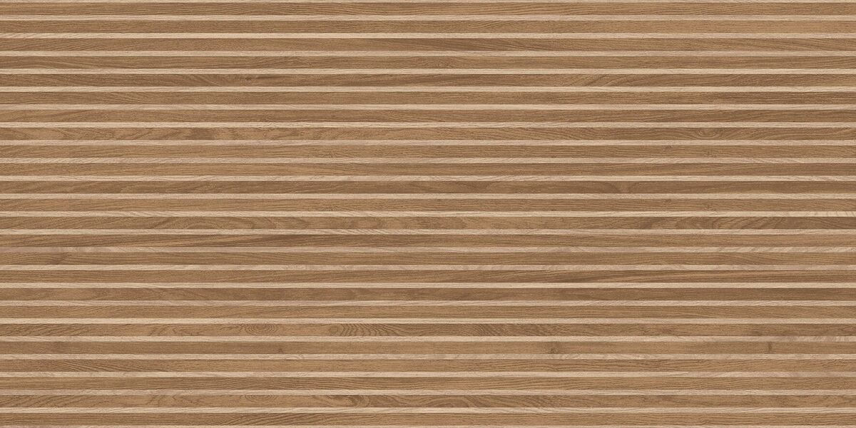Wood Canarium Almond Stripes Керамогранит тёмно-бежевый 60х120 матовый карвинг